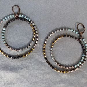 Bead Earrings hoops
